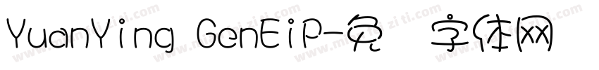 YuanYing GenEiP字体转换